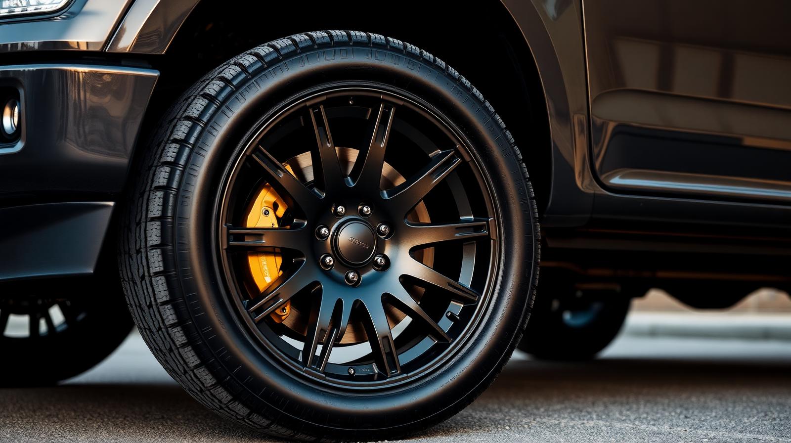 New Tires & Rims Winnipeg: What to Know Before You Upgrade Your Wheels Set of premium aftermarket rims mounted on new tires displayed at WPEG Customs Winnipeg.